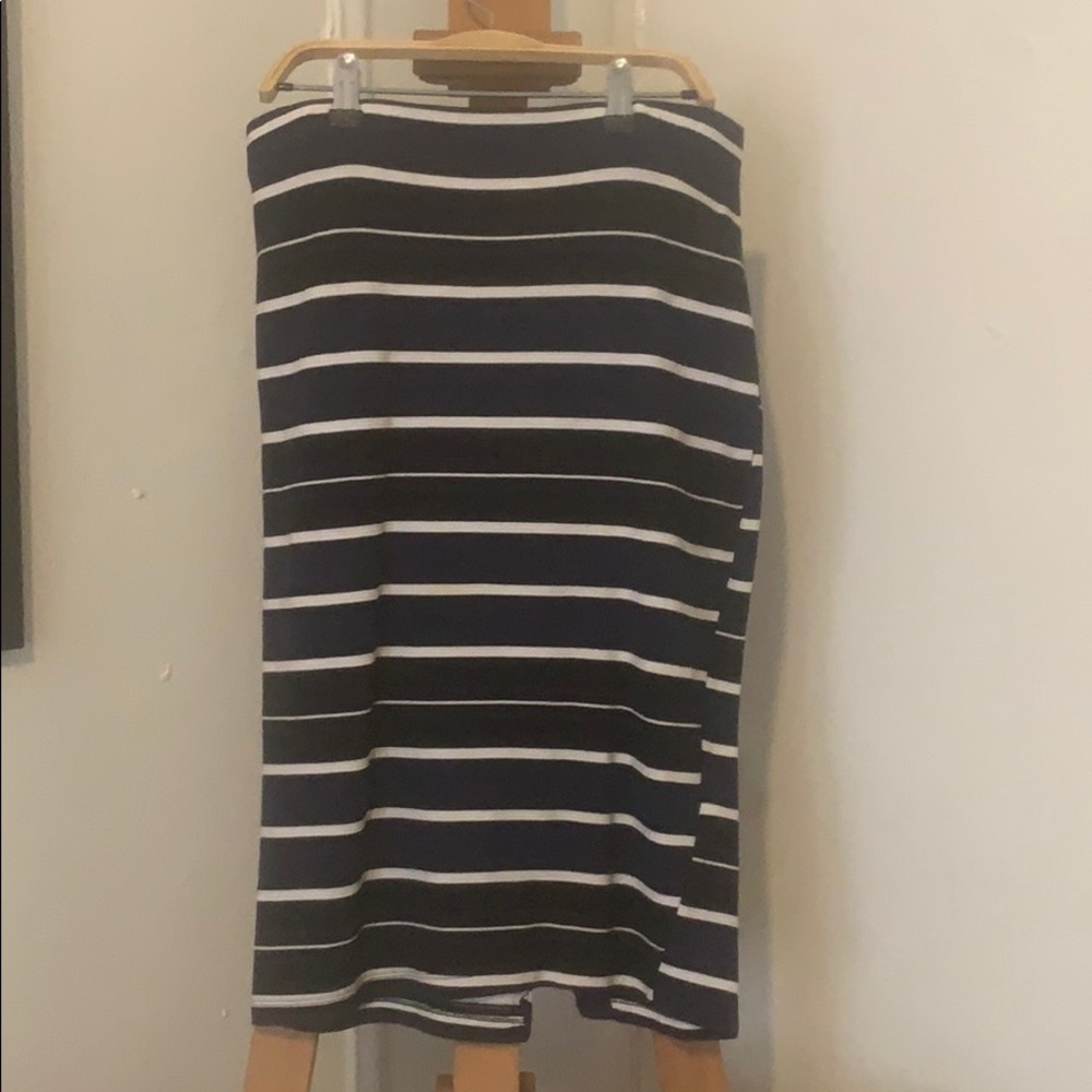 Zara Striped pencil skirt